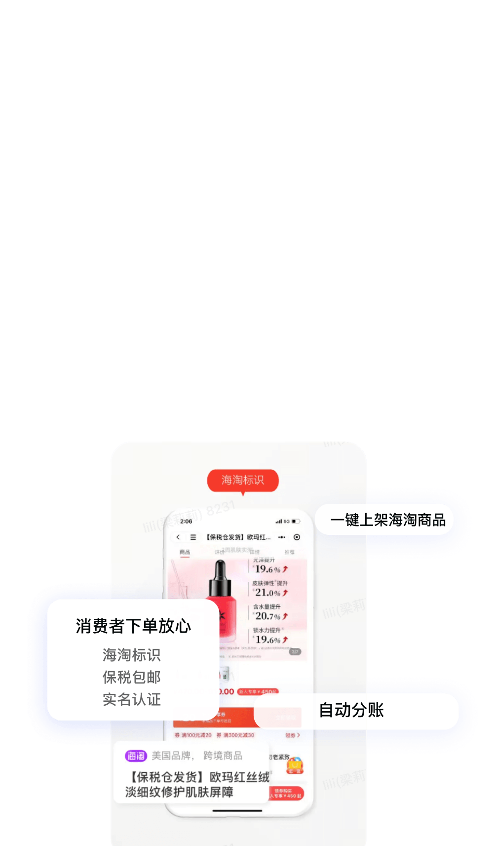 一键上架分销海淘商品，<em class="not-italic page-text-theme">轻松无忧</em>